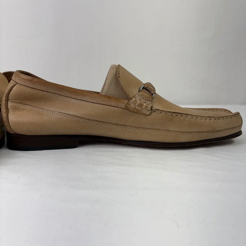 Rockport Mens Classic Horsebit Tan Leather Slip On Loafer‎ Shoes APM 1180D 10.5
